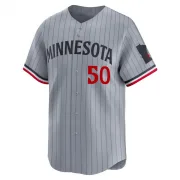 Gray Limited Willi Castro Men's Minnesota Road Jersey