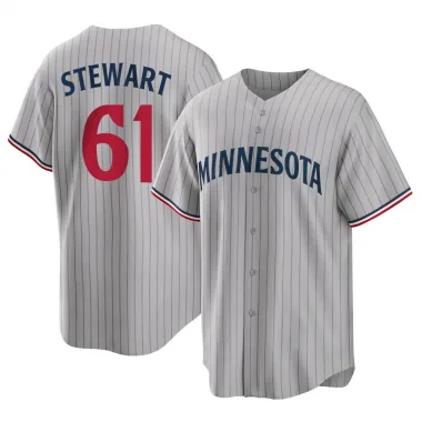 Gray Replica Brock Stewart Youth Minnesota Road Jersey