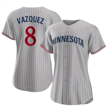 Gray Replica Christian Vazquez Women's Minnesota Road Jersey