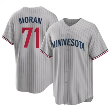 Gray Replica Jovani Moran Men's Minnesota Road Jersey