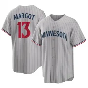 Gray Replica Manuel Margot Youth Minnesota Road Jersey