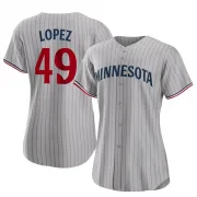 Gray Replica Pablo Lopez Women's Minnesota Road Jersey