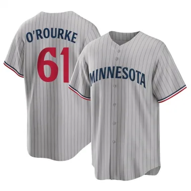 Gray Replica Ryan O'rourke Youth Minnesota Ryan O'Rourke Road Jersey