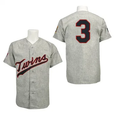 Grey Authentic Harmon Killebrew Men's Minnesota 1969 Throwback Jersey