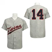 Grey Replica Kent Hrbek Men's Minnesota 1969 Throwback Jersey