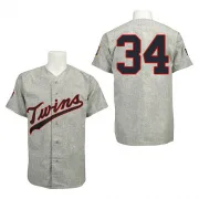 Grey Replica Kirby Puckett Men's Minnesota 1969 Throwback Jersey