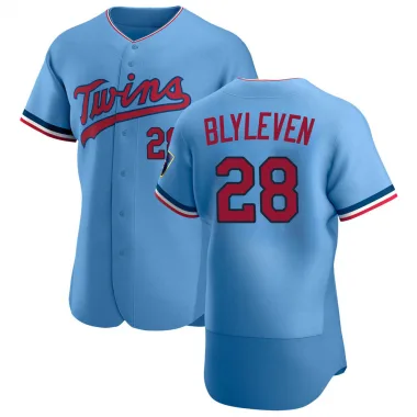 Light Blue Authentic Bert Blyleven Men's Minnesota Alternate Jersey