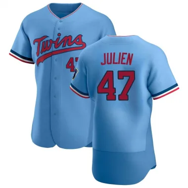 Light Blue Authentic Edouard Julien Men's Minnesota Alternate Jersey