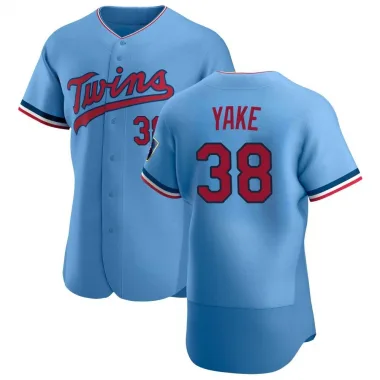 Light Blue Authentic Ernie Yake Men's Minnesota Alternate Jersey