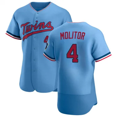 Light Blue Authentic Paul Molitor Men's Minnesota Alternate Jersey