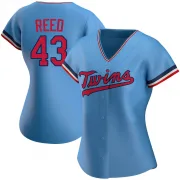 Light Blue Replica Addison Reed Women's Minnesota Alternate Jersey