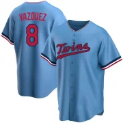 Light Blue Replica Christian Vazquez Youth Minnesota Alternate Jersey