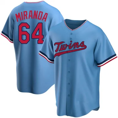 Light Blue Replica Jose Miranda Men's Minnesota Alternate Jersey