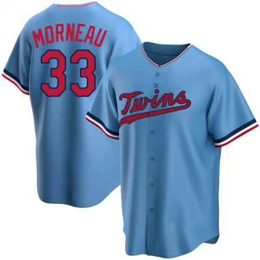 Light Blue Replica Justin Morneau Youth Minnesota Alternate Jersey