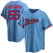 Light Blue Replica Kody Funderburk Men's Minnesota Alternate Jersey