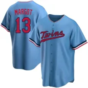 Light Blue Replica Manuel Margot Men's Minnesota Alternate Jersey