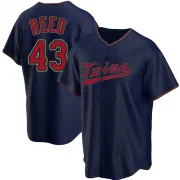 Navy Replica Addison Reed Men's Minnesota Alternate Jersey