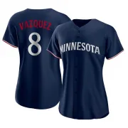 Navy Replica Christian Vazquez Women's Minnesota Alternate Jersey