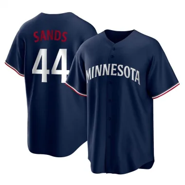 Navy Replica Cole Sands Men's Minnesota Alternate Jersey