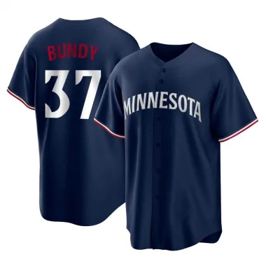 Navy Replica Dylan Bundy Youth Minnesota Alternate Jersey