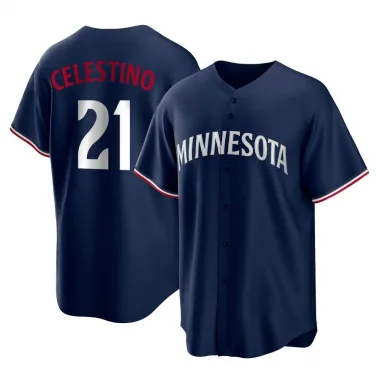 Navy Replica Gilberto Celestino Youth Minnesota Alternate Jersey