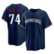 Navy Replica Josh Winder Men's Minnesota Alternate Jersey