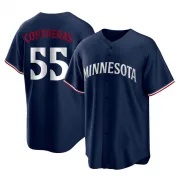 Navy Replica Mark Contreras Men's Minnesota Alternate Jersey