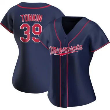 Navy Replica Michael Tonkin Women's Minnesota Alternate Team Jersey