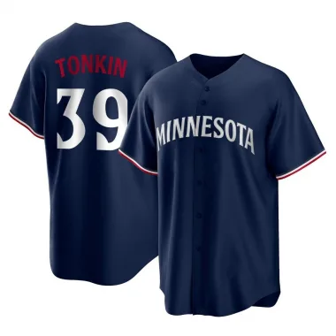 Navy Replica Michael Tonkin Youth Minnesota Alternate Jersey