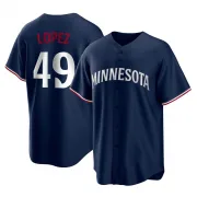 Navy Replica Pablo Lopez Men's Minnesota Alternate Jersey