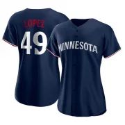 Navy Replica Pablo Lopez Women's Minnesota Alternate Jersey