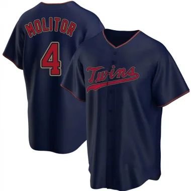 Navy Replica Paul Molitor Men's Minnesota Alternate Jersey