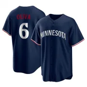 Navy Replica Tony Oliva Men's Minnesota Alternate Jersey