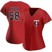 Red Replica David Festa Women's Minnesota Alternate Jersey