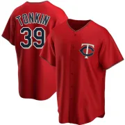 Red Replica Michael Tonkin Youth Minnesota Alternate Jersey