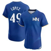 Royal Elite Pablo Lopez Men's Minnesota 2024 City Connect Jersey