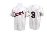 White/Blue Replica Harmon Killebrew Men's Minnesota Strip Throwback Jersey