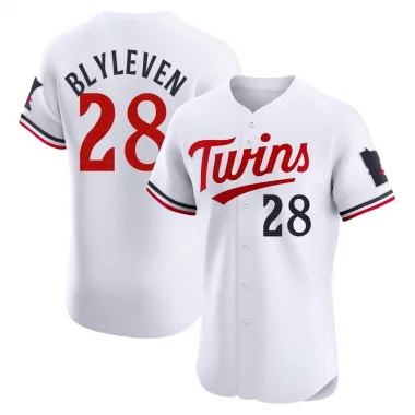 White Elite Bert Blyleven Men's Minnesota Home Jersey