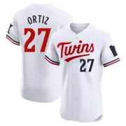 White Elite David Ortiz Men's Minnesota Home Jersey