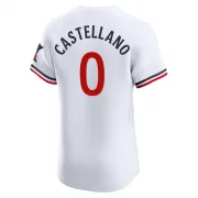 White Elite Eiberson Castellano Men's Minnesota Home Jersey