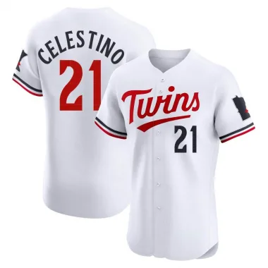 White Elite Gilberto Celestino Men's Minnesota Home Jersey