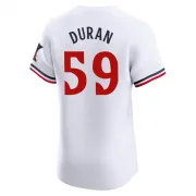 White Elite Jhoan Duran Men's Minnesota Home Jersey