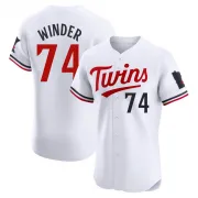 White Elite Josh Winder Men's Minnesota Home Jersey