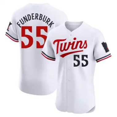 White Elite Kody Funderburk Men's Minnesota Home Jersey