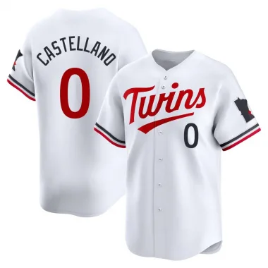 White Limited Eiberson Castellano Men's Minnesota Home Jersey