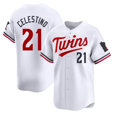 White Limited Gilberto Celestino Men's Minnesota Home Jersey