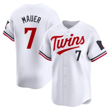 White Limited Joe Mauer Men's Minnesota Home Jersey