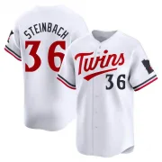 White Limited Terry Steinbach Men's Minnesota Home Jersey