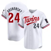 White Limited Tom Brunansky Youth Minnesota Home Jersey