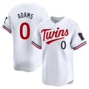 White Limited Travis Adams Men's Minnesota Home Jersey